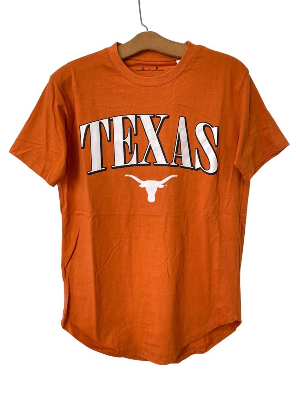 Pressbox Graphic Tee Small Texas Longhorns Crewneck Short Sleeve Tee Orange NEW